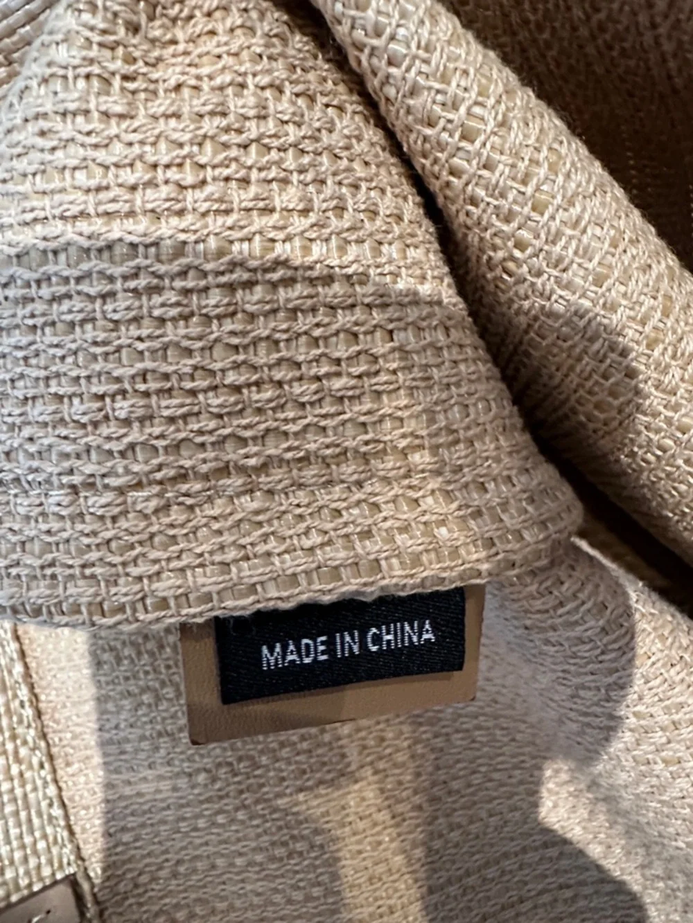 Prada Beige Straw Tote with Brown Logo and Handles - Picture 4 of 4